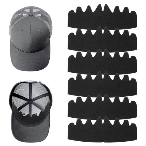 Baseball Caps Inserts Shapers, Flexible Washable Reusable Hat Liner Cap Fitter Inserts,  Hat Sweat Liner 24pcs 2
