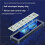 2X M. 2 NVME/NGFF  SSD Enclosure with Display Screen Intelligent Digital Health Detection USB3.2 Gen2 Type-C 10Gbps 10