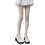 Collants en maille transparente en dentelle florale-Blanc 1