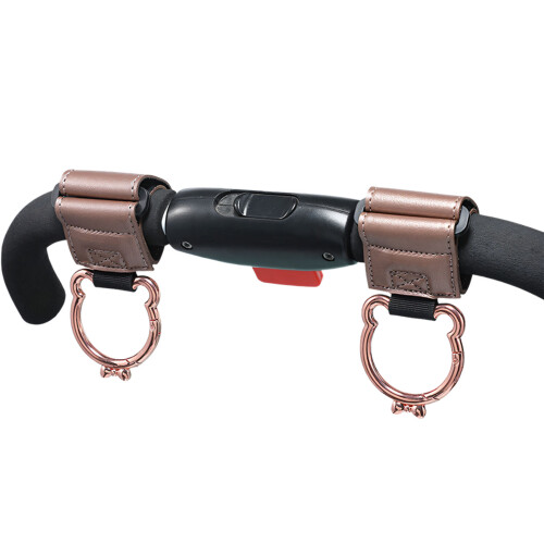 2Pcs 360 Degree Rotating Strollers Hook Zinc Alloy-Rose gold