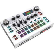 Äänimikseripöytä - 1001 PARISTOA AKUT - Kannettava mikseri - DSP pro - XLR 48V - Bluetooth, Fader