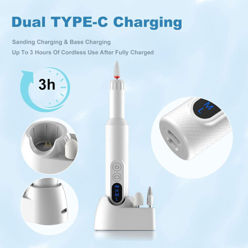 Multifunctional Nail Care Device Contains Storage Base-White 1