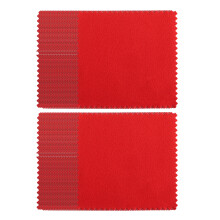 50 STKS Praktische Sieraden Reinigingsstof Polijstdoek 17-Rood