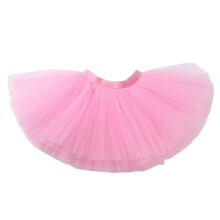Kinderrok van nylon tule, zachte rekbare taille,-Roze L