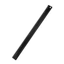 Ergonomische lichtgewicht aluminium liniaal met-Zwart 45cm