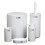 Set da bagno rotondo a 5 pezzi, bianco 1