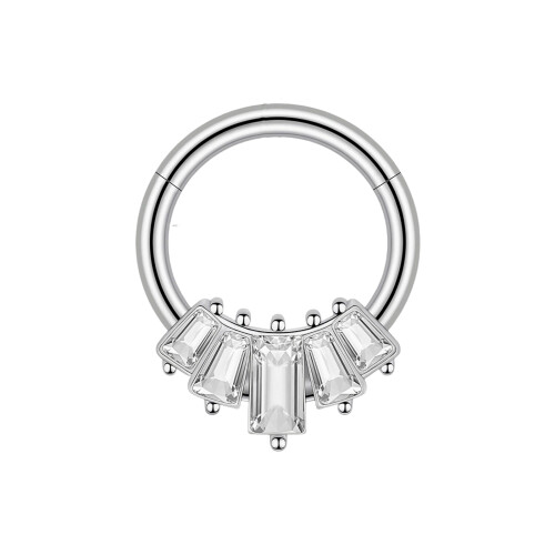 Multifunctional Nose Ring Seamless Design Comfortable-4 Silver
