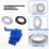 Rotary Handheld Curtain Puncher Plastic Metal Hole-Black 5