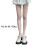 Elegant Wavy Floral Lace Patterned Sheer Mesh Tights-Black 3