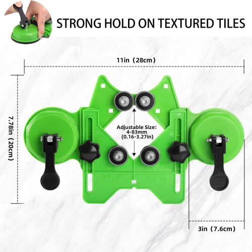 Premium Coated Hole founder Set For Even Tile Smooth face And 2