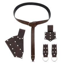 Medieval Knightes Costumes Renaissances Leather Belt-Brown