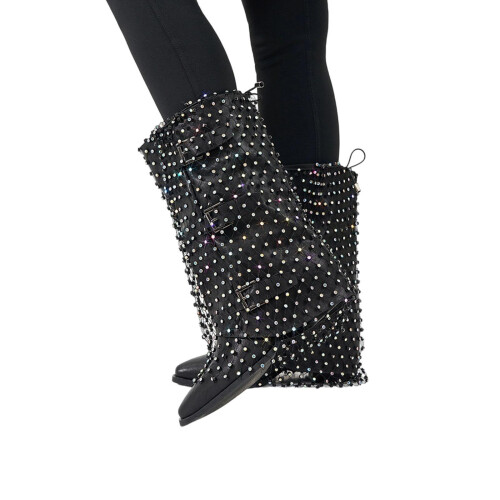 Stylish Sparkling Mesh Ankle Boot Toppers Perfect For-M 1