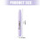 Chauffe-sourcils rechargeable avec 3 accessoires pour un-Blanc 5