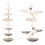 Glass Snacks Serving Dish-Transparent gold butterfly iron frame 2