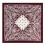 Lightweight Women's Head Wrap Square Neckerchief-Burgundy 1