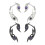 Stylish Punk Style Ear Clips Accessories Mechanical Ear-black 2