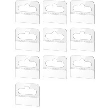 Hang Tabs, 2000 Pcs Clear Sticky Hanging Tabs Slot Hole Self Adhesive Plastic Hang Tags, 4.5 X 3.5cm