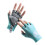 1 Pair Half Finger Gloves For Cyclists Adjustable Sizing-Blue M 10