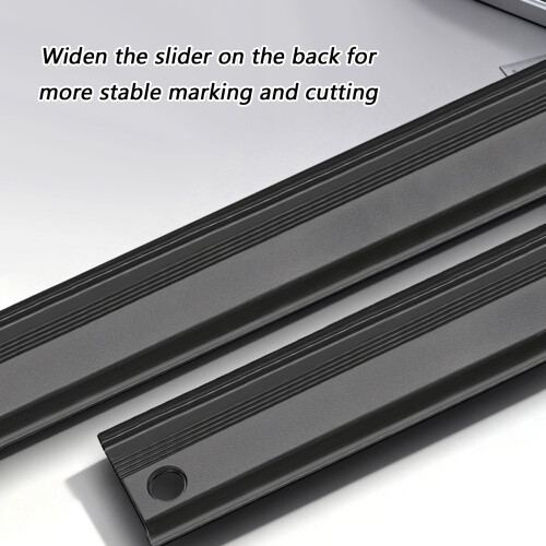 Professional Thickened Aluminum Ruler 3 Size for-Blue 45cm 2