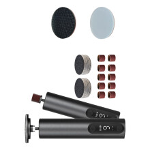 Battery Powered Pedicure Tool With Auto Stop Feature And-Black