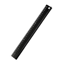 Nauwkeurigheid aluminium liniaal meetschaal voor-Zwart 30cm