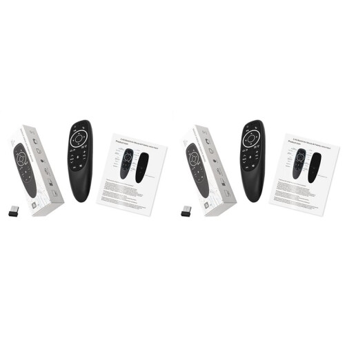 2X G10S Pro Remote Control for Android TV Box Voice Remote Control 2.4G Wireless Mouse Gyroscope IR Remote LED Backlight