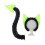 Halloween Devil Costume Set Devil Horn Headband Devil-Green set 1