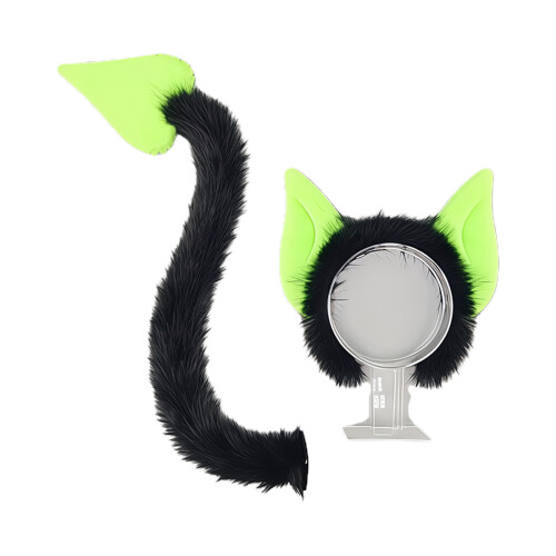 Halloween Devil Costume Set Devil Horn Headband Devil-Green set