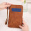 Passports Holder Cover with Safe Zippers Closure-Coffee 7
