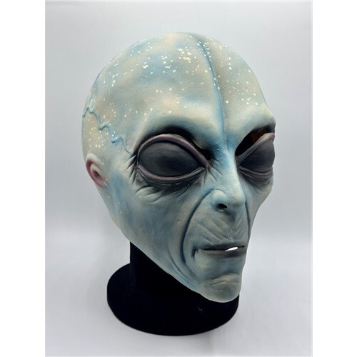 (Außerirdisch) Alien-Latexmaske mit großem Kopf 2