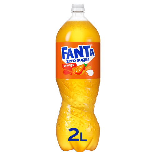 Fanta Fanta Orange Zero Added Sugar Soft Drink Bottle 2000 ml