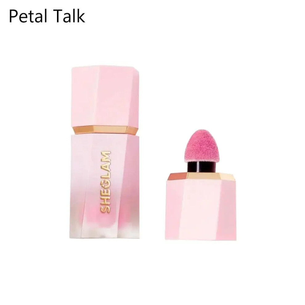 My Store (Petal Talk) Sheglam Color Bloom Liquid Blush High-Pigment Color Lightweight Cream Natural Lasting Cheeks Lips 2In1 Original Love Cake Blush