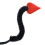 1Pc Devil Costume Accessories Plush Devil Tail Devil-Tail red 1