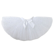 Princess Tutu Skirt Dance Tutu Skirt for Toddler-White L