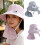 Unisex Solar Charged Ventilation Hat Offering Sun-Light blue 2