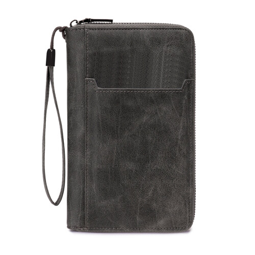 Passports Holder Wallet, Rfids Blocking Travel Document-Gray