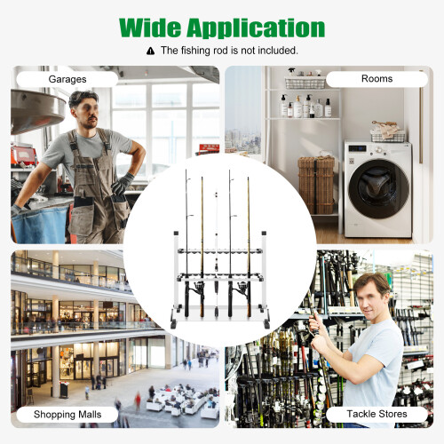 Fishing rod display rack Holder Stand (24 Rods) 1
