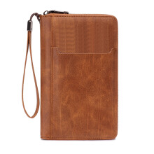 Passports Wallet for Travel Passports Holder Cover with-Brown