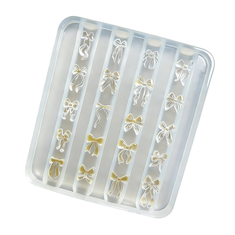 Nail Art Silicone Mold Bows Shaped Template For-pattern 1