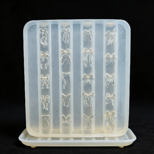 Nail Art Silicone Mold Bows Shaped Template For-pattern 1 2