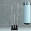 Barbell Storage Stand Vertical Barbell Holder with 5 Holes 2