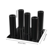 Barbell Storage Stand Vertical Barbell Holder with 5 Holes