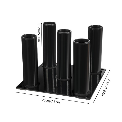 Barbell Storage Stand Vertical Barbell Holder with 5 Holes