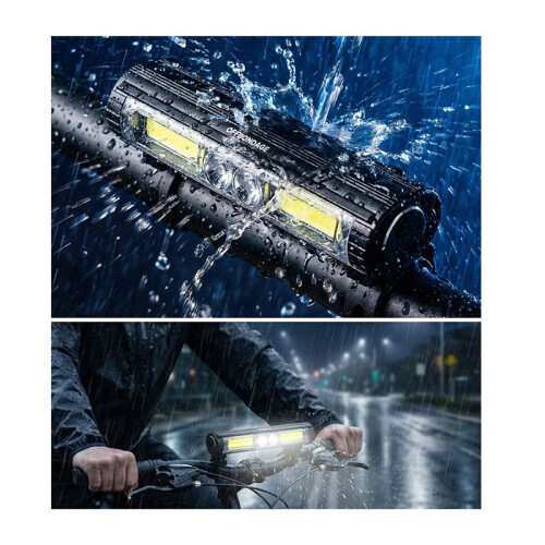 OFFBONDAGE Éclairage Vélo Double LED COB, Éclairage Avant USB, Camping et Activités de Plein Air 2