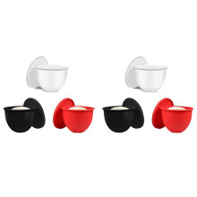 Liners Stand Mixer, Silicone Bowl Liners with Lids, Accessories and Attachments for Baking (6pcs Red+White+Black)