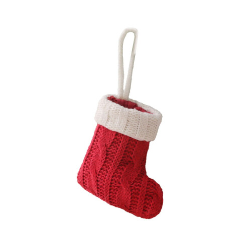 Stickad julservispåse med gafflar