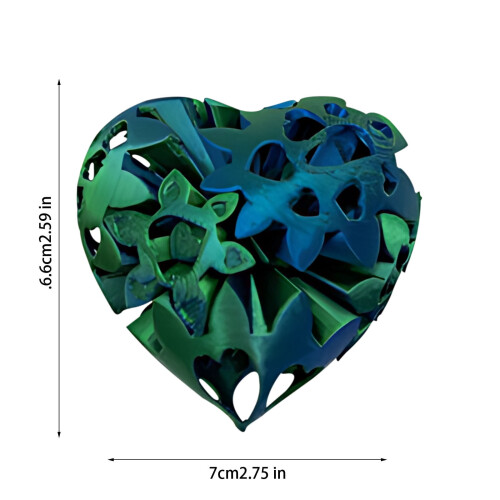 Gear Ball Cut-Outs Heart Home Decor Set 2