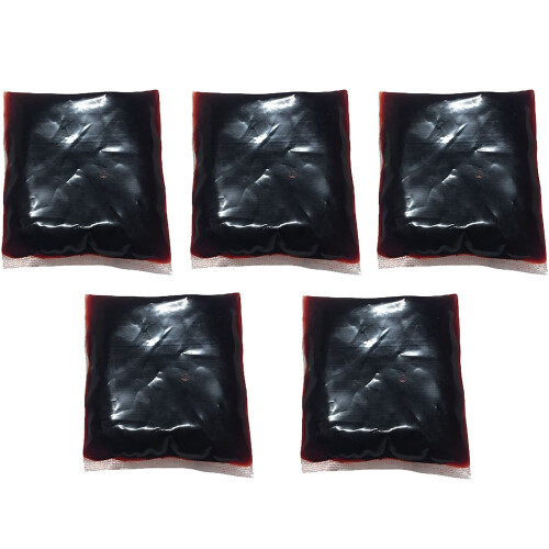 Sachets cadeaux rouge vif pour Halloween (5 pièces)