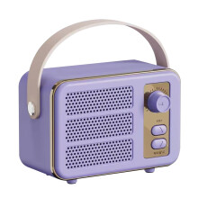 PAVEOS Retro Bluetooth reproduktor fialový mini prenosný