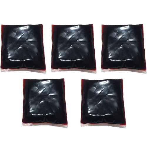 Sachets cadeaux rouge vif pour Halloween (5 pièces) 1